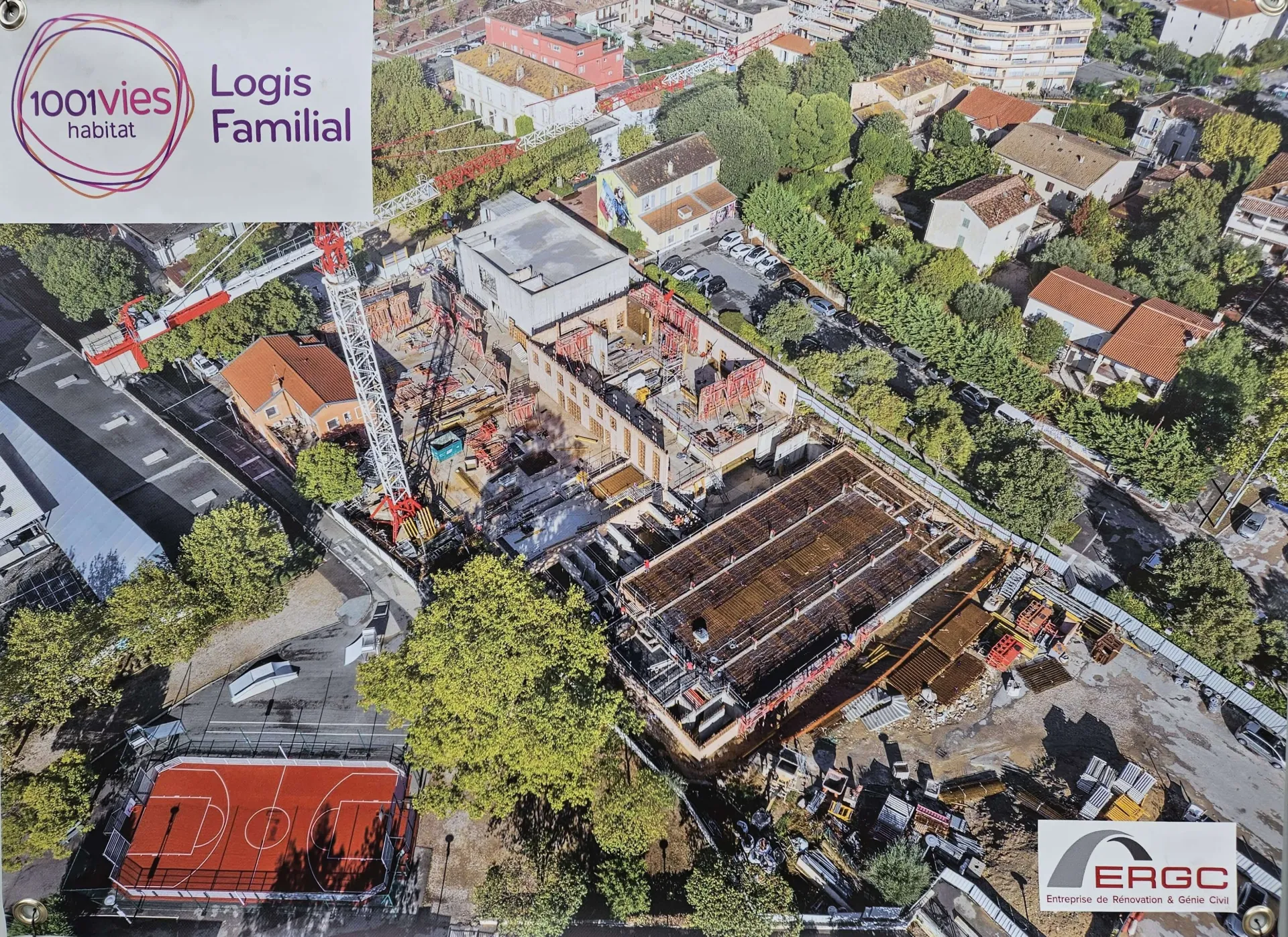 Chantier de la Maison de Santé Pluridisciplinaire à Mouans-Sartoux