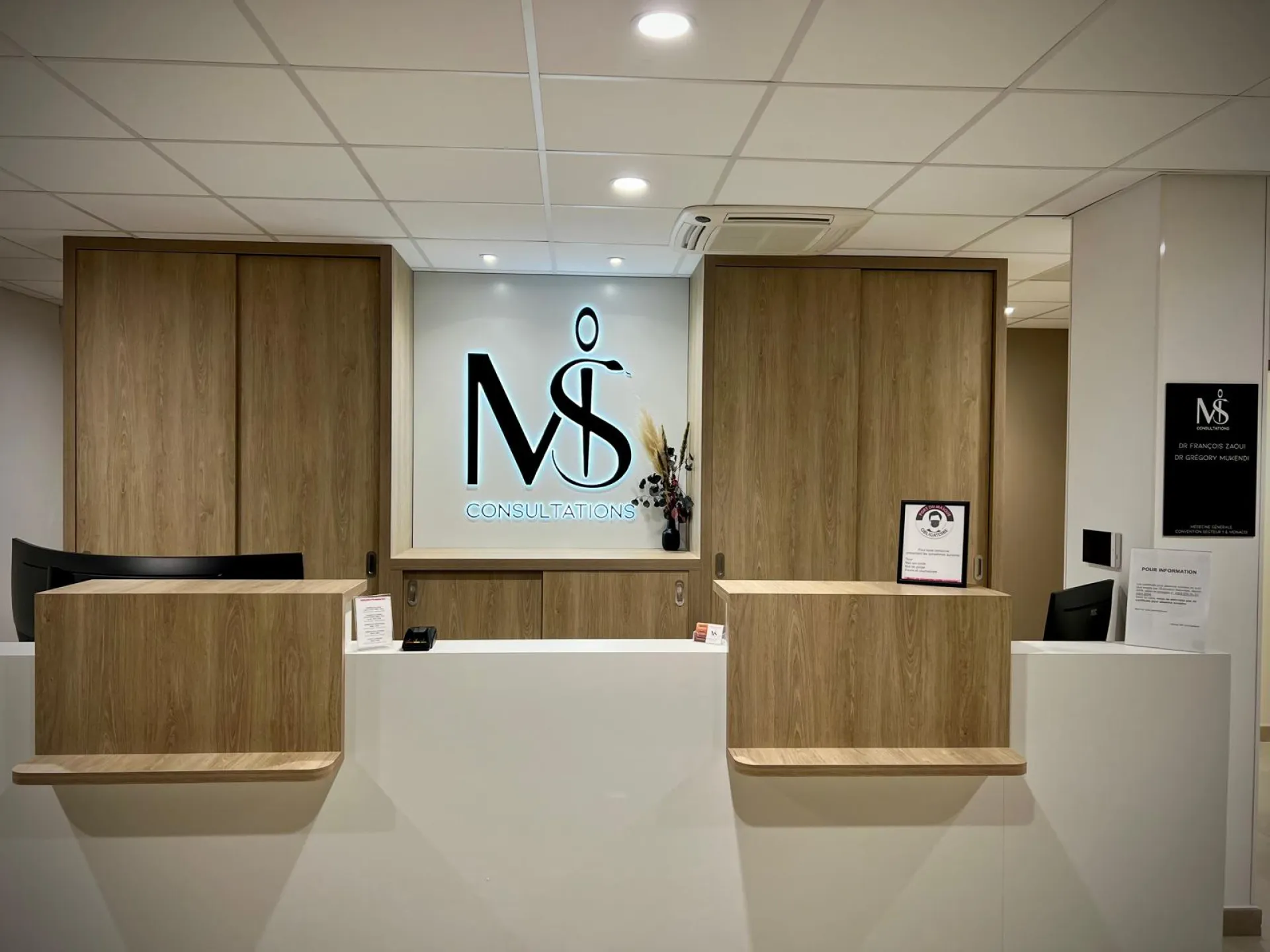 Intérieur du centre médical MS Consultations